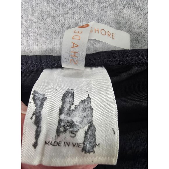 NWOT Shade & Shore Black Ribbed One-Piece Cut Out Swimsuit Size S - Picture 6 of 9